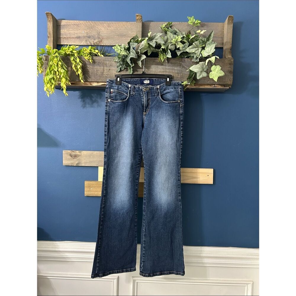 Just USA Women's Dark Blue Flare Jeans 13Tall EUC